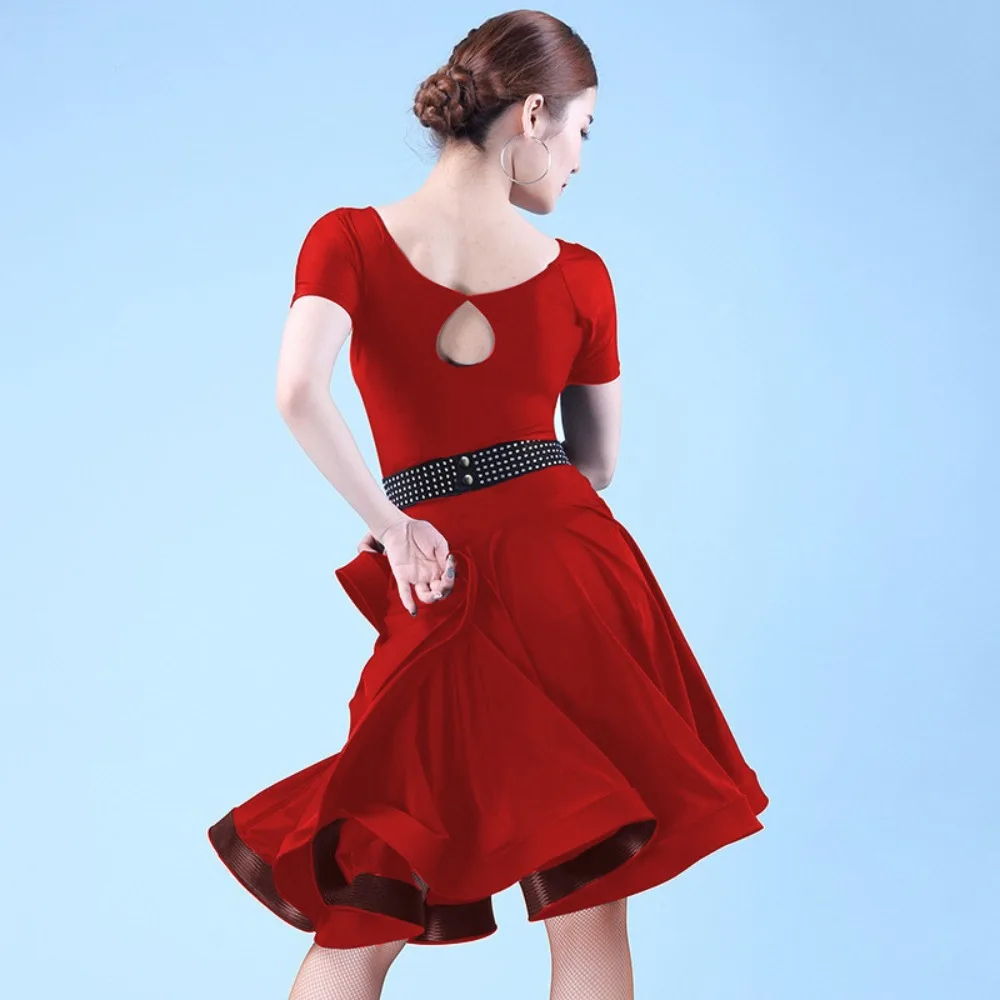 Women's Adult Latin Dance Maxi Dress - Short-Sleeve Big Swing Samba Ballroom Cha Cha Modern Dance Dress Competition Costume
Women's Adult Latin Dance Maxi Dress - Short-Sleeve Big Swing Samba Ballroom Cha Cha Modern Dance Dress Competition Costume