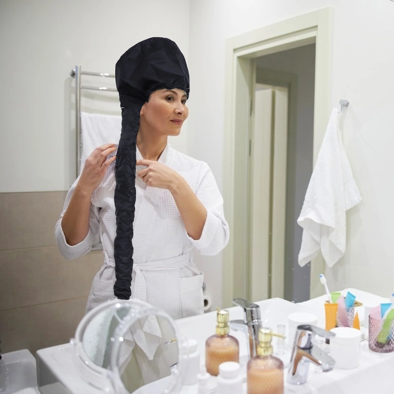 2Pcs Portable Thermal Heated Steamer Caps Deep Conditioning Hair Heat Hats Black Dry Damaged Hair Care Durable Salon-Use Home
2Pcs Portable Thermal Heated Steamer Caps Deep Conditioning Hair Heat Hats Black Dry Damaged Hair Care Durable Salon-Use Home