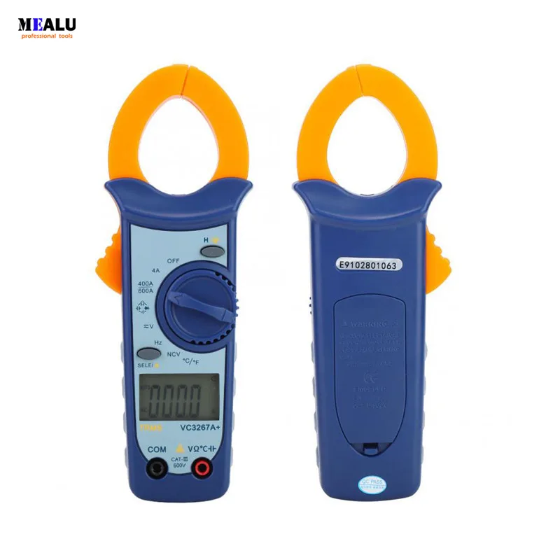 Digital AC/DC Current Voltage Resistance Frequency Clamp Meter Multimeter Temperature Measurement Auto Range
Digital AC/DC Current Voltage Resistance Frequency Clamp Meter Multimeter Temperature Measurement Auto Range