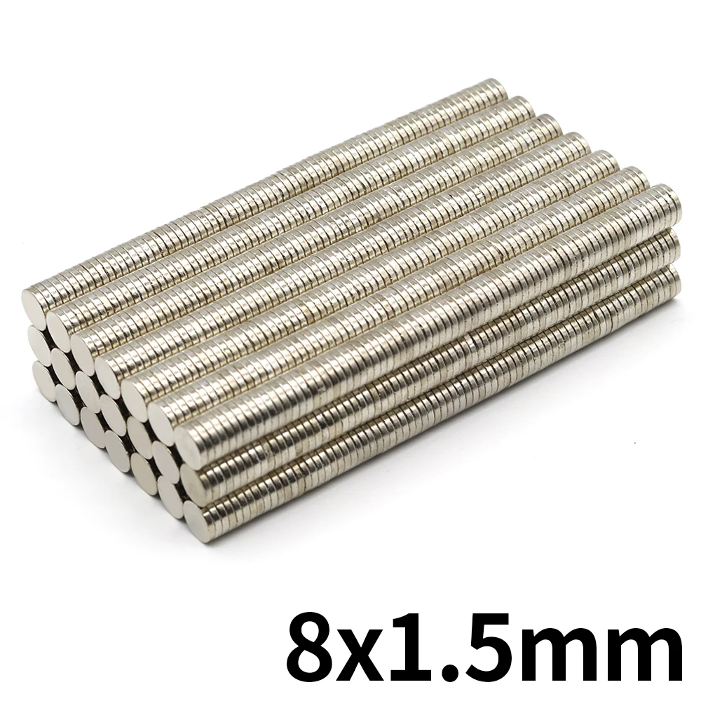5/10/20/50/100/200/500/1000Pcs 8x1.5mm Strong Round Magnets for Fridge, DIY Projects, Science & Office Use Refrigerator magnet
5/10/20/50/100/200/500/1000Pcs 8x1.5mm Strong Round Magnets for Fridge, DIY Projects, Science & Office Use Refrigerator magnet 