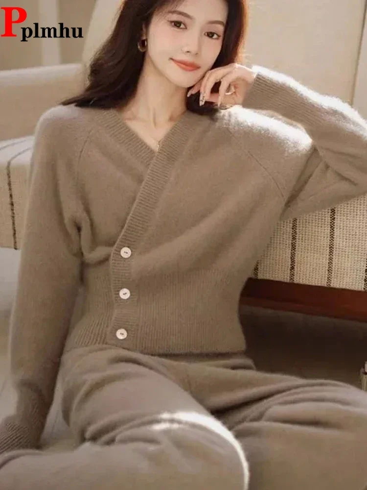 Elegant Solid V-neck Sweater Conjuntos casual Baggy High Waist Wide Leg Knittwear Pants Outfit Korean One Piece Suster Tops Sets
Elegant Solid V-neck Sweater Conjuntos casual Baggy High Waist Wide Leg Knittwear Pants Outfit Korean One Piece Suster Tops Sets