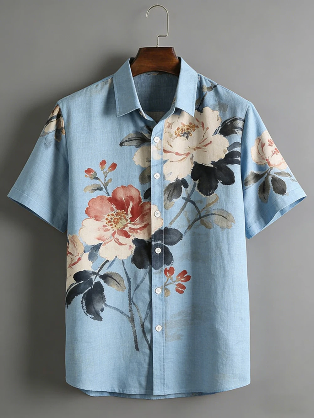Men's Summer Linen Short Sleeve Shirt Natural Plant Flowers 3D Printed Shirt Holiday Casual Social Fishing Formal Men's Top
Men's Summer Linen Short Sleeve Shirt Natural Plant Flowers 3D Printed Shirt Holiday Casual Social Fishing Formal Men's Top