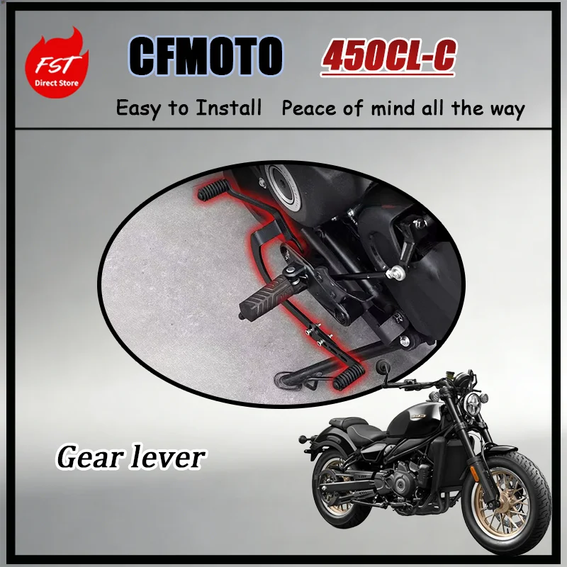 For CFMOTO 250CLC 450CLC Motorcycle Gear Shift Lever Extension Wider Foot Pedal Shifter Front & Rear Modified Accessories
For CFMOTO 250CLC 450CLC Motorcycle Gear Shift Lever Extension Wider Foot Pedal Shifter Front & Rear Modified Accessories