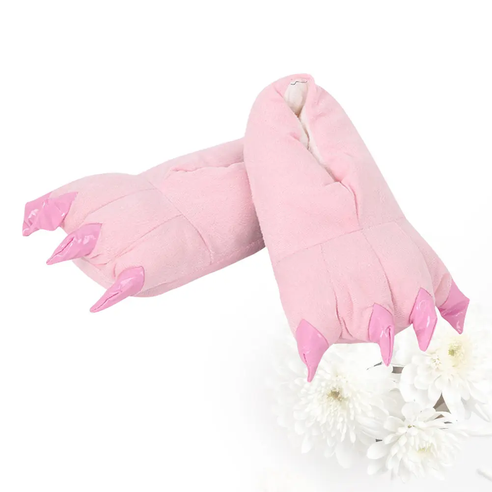 Unisex Warm Slippers Dinosaur Paw Design Pink Size S Flannel Winter Animal Claw Cosplay Non-Slip Soft Warm Slippers
Unisex Warm Slippers Dinosaur Paw Design Pink Size S Flannel Winter Animal Claw Cosplay Non-Slip Soft Warm Slippers