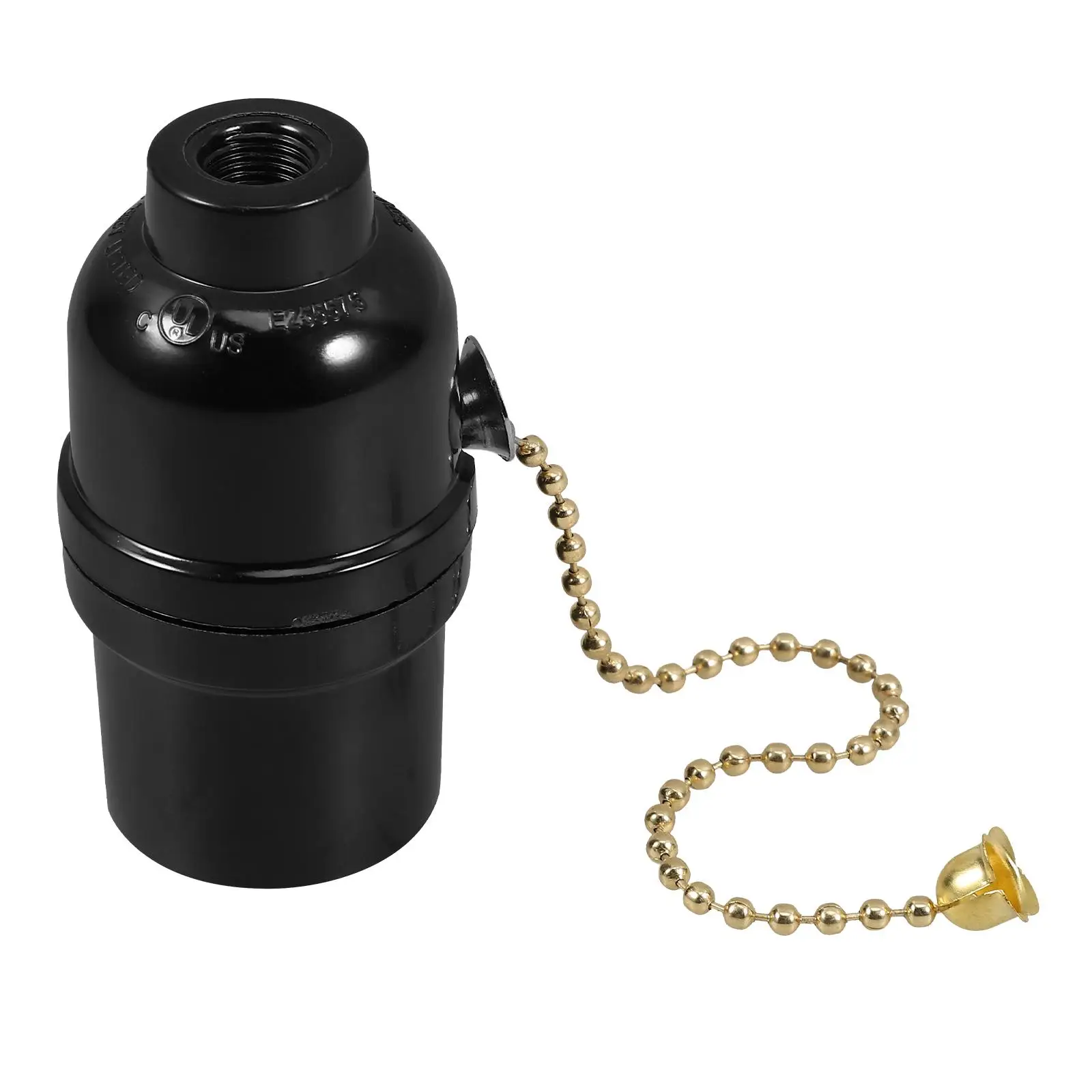Lamp Holder E27 Socket Pull Chain Switch Black Plastic Light Fixture Accessory Lampholder Bracket Wall Ceiling Lighting
Lamp Holder E27 Socket Pull Chain Switch Black Plastic Light Fixture Accessory Lampholder Bracket Wall Ceiling Lighting
