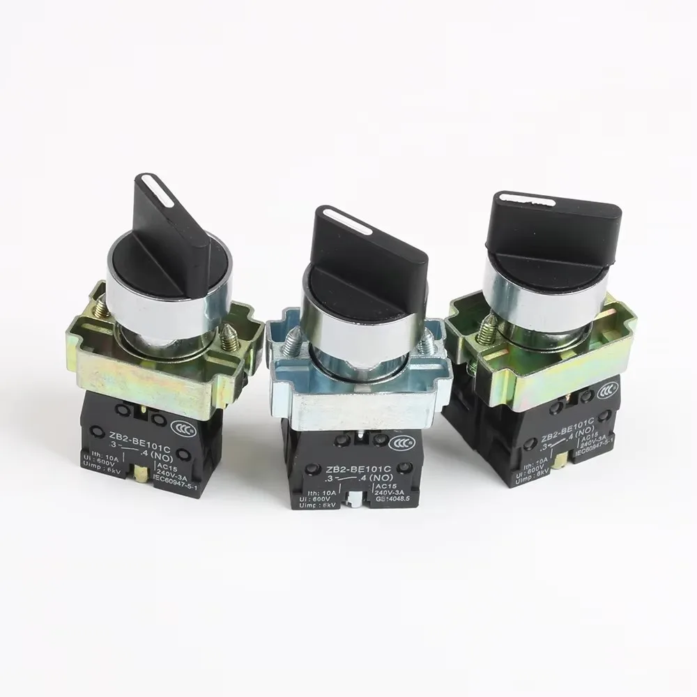 1PCS 22mm XB2-BD21 BD23 BD25 BD33 BD45 BD53 1NO/2NO/1NO1NC 2/3 Position Self locking / self resetting selector Knob switch
1PCS 22mm XB2-BD21 BD23 BD25 BD33 BD45 BD53 1NO/2NO/1NO1NC 2/3 Position Self locking / self resetting selector Knob switch