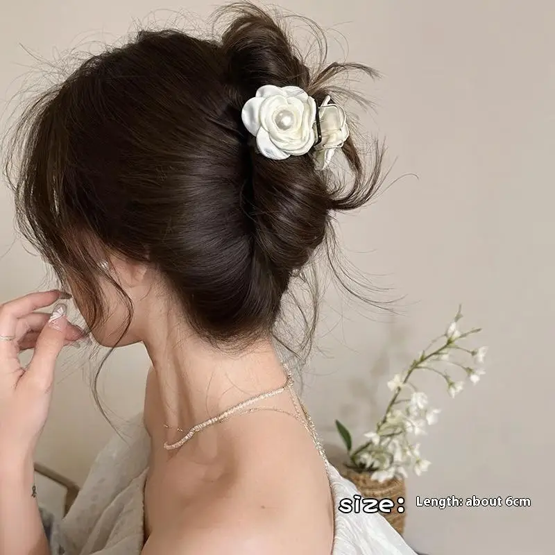 Elegant Rose Flower Hair Claw For Women Girls Sweet Hair Ornament Back Head Floral Hair Clip Hairpin Fashion Hair Accessories
Elegant Rose Flower Hair Claw For Women Girls Sweet Hair Ornament Back Head Floral Hair Clip Hairpin Fashion Hair Accessories