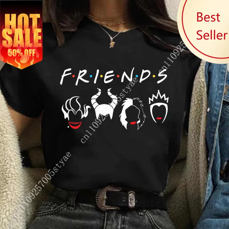 Disney Villains Shirt Womens Tops Tees Short Sleeve Black T-shirt Clothes for Women Y2k Streetwear Summer Blouses Woman 2023
Disney Villains Shirt Womens Tops Tees Short Sleeve Black T-shirt Clothes for Women Y2k Streetwear Summer Blouses Woman 2023