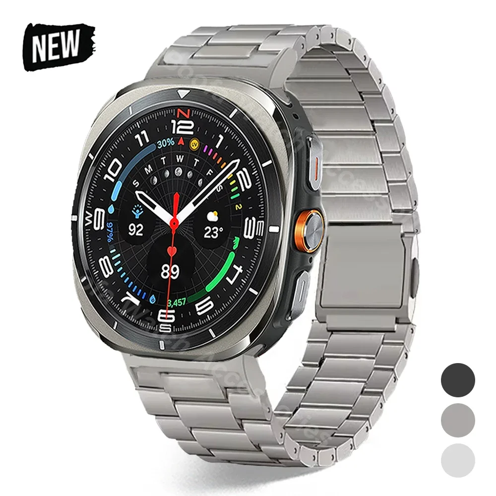 Титановый ремешок без зазоров для Samsung Galaxy Watch Ultra 47 мм, браслет с магнитной пряжкой для Galaxy WATCH 47 мм, роскошный ремешок ULTRA
Титановый ремешок без зазоров для Samsung Galaxy Watch Ultra 47 мм, браслет с магнитной пряжкой для Galaxy WATCH 47 мм, роскошный ремешок ULTRA
