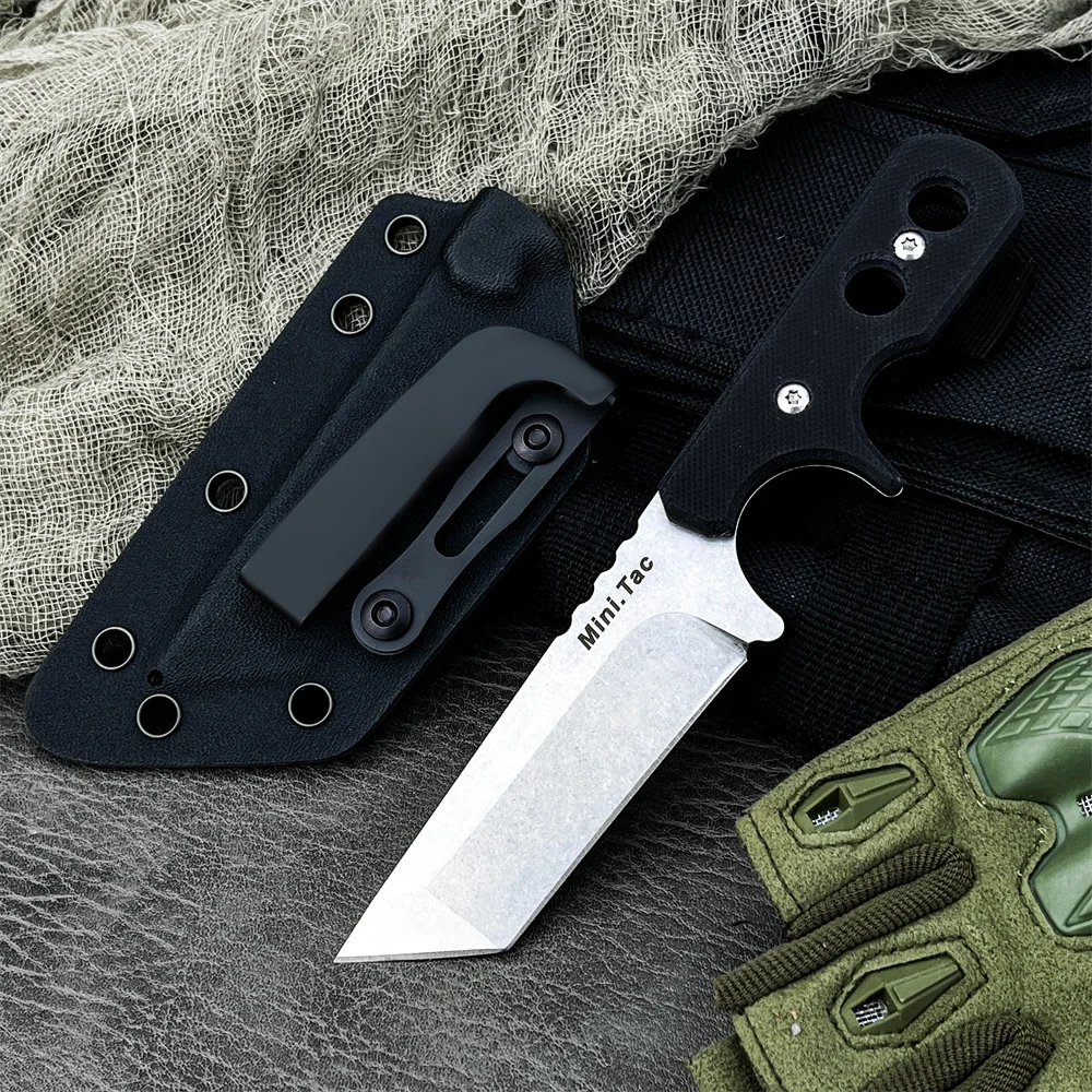 NEW Small Fixed Blade Knife 8Cr13Mov Steel Blade G10 Handle Outdoor Knife with K Sheath, Camping Knife Hiking Knife
NEW Small Fixed Blade Knife 8Cr13Mov Steel Blade G10 Handle Outdoor Knife with K Sheath, Camping Knife Hiking Knife