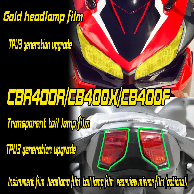 Подходит для Honda CBR400R, пленка для заднего фонаря, прозрачная наклейка для ремонта царапин, зеркало заднего вида, модифицированное водонепроницаемое prot
Подходит для Honda CBR400R, пленка для заднего фонаря, прозрачная наклейка для ремонта царапин, зеркало заднего вида, модифицированное водонепроницаемое prot