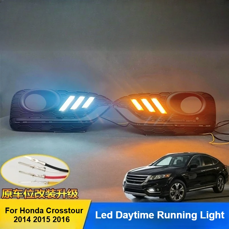 For Honda Crosstour 2014 2015 2016 Led Daytime Running Light Flowing Turn Signal Front Fog Lamp Modification Accessories
For Honda Crosstour 2014 2015 2016 Led Daytime Running Light Flowing Turn Signal Front Fog Lamp Modification Accessories
