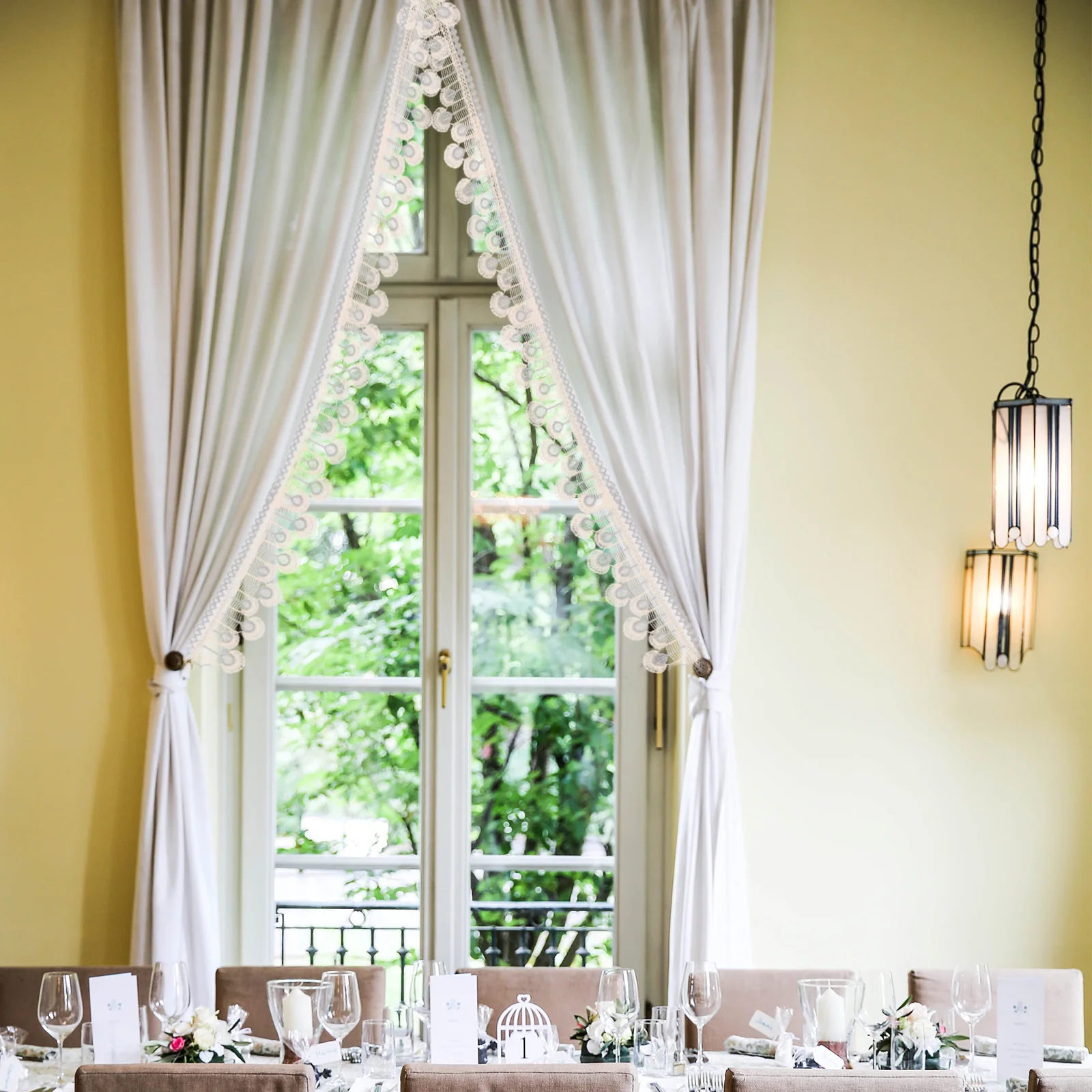 Polyester Silk Curtain Trim Edging Lace Decorative Border Valance Ribbon DIY Fringe Tassel White Tulle Yarn Accessories For Home
Polyester Silk Curtain Trim Edging Lace Decorative Border Valance Ribbon DIY Fringe Tassel White Tulle Yarn Accessories For Home