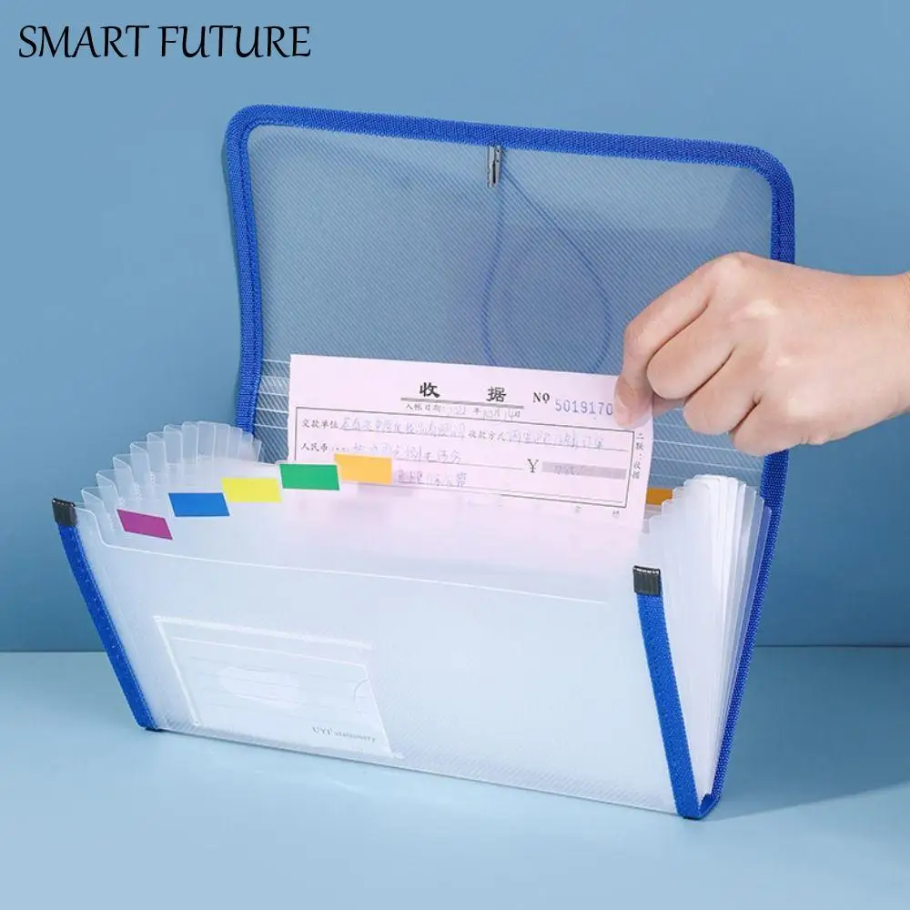 13Pockets Receipt Storage Bag Colored Labels Binding Rope Accordian File Bag Waterproof Transparent Vertical File Organizer
13Pockets Receipt Storage Bag Colored Labels Binding Rope Accordian File Bag Waterproof Transparent Vertical File Organizer