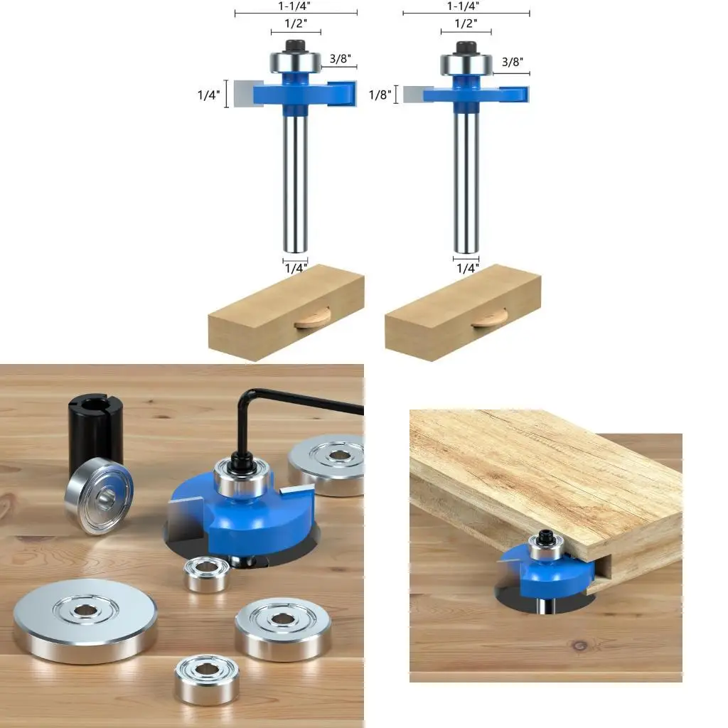652F 7Pieces Router Bit Containing Bearings Adapter for Easy Installation
652F 7Pieces Router Bit Containing Bearings Adapter for Easy Installation