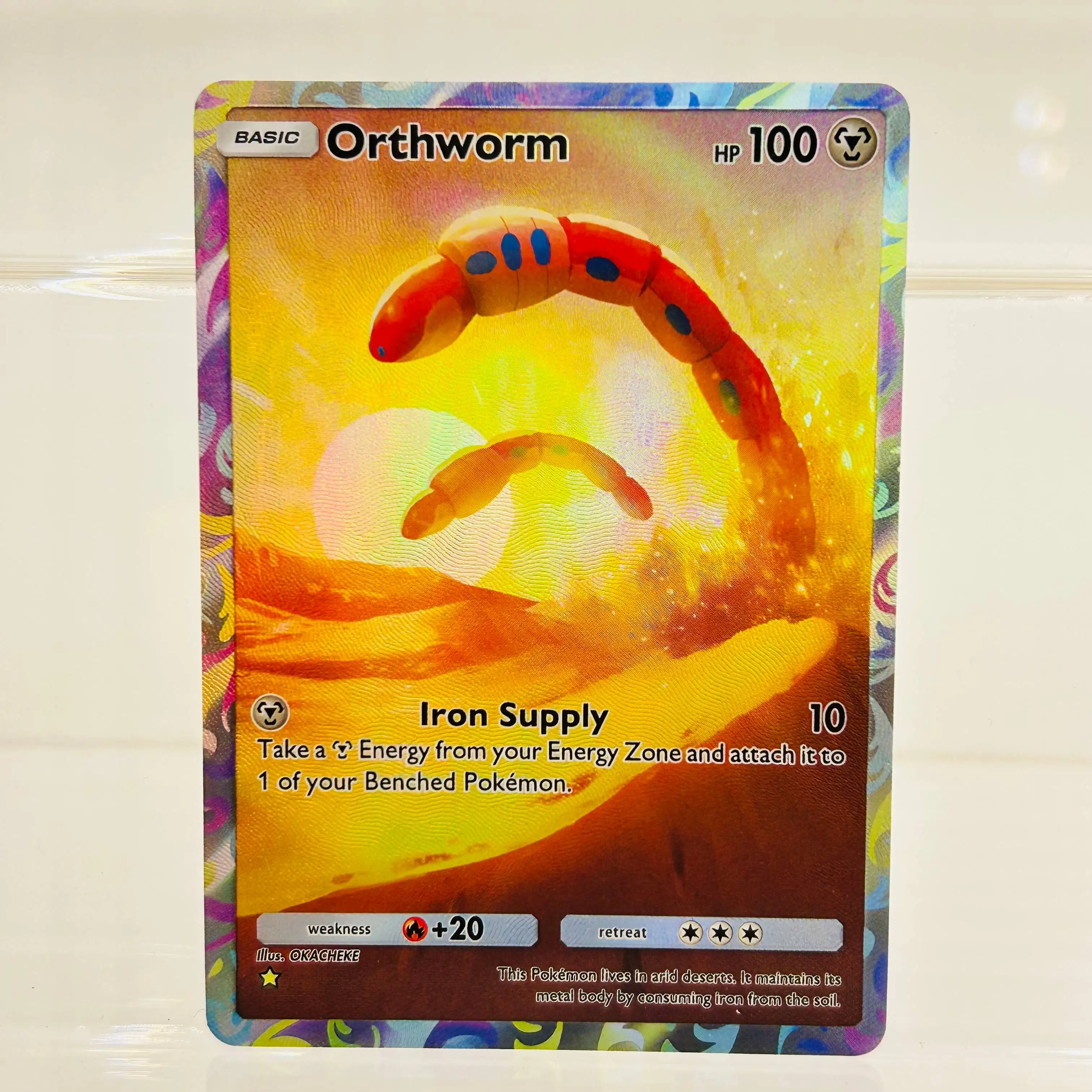 Pokemon Orthworm Full Art Holo DIY Textured Premium Anime Collectible Card
Pokemon Orthworm Full Art Holo DIY Textured Premium Anime Collectible Card
