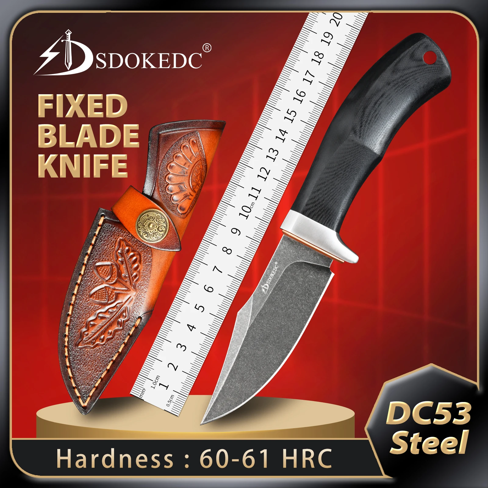 SDOKEDC Fixed Blade Knife Survival Hand Tools Edc Multitool Hunting Utility Knives Box Cutter Camping Fishing Men Gift
SDOKEDC Fixed Blade Knife Survival Hand Tools Edc Multitool Hunting Utility Knives Box Cutter Camping Fishing Men Gift