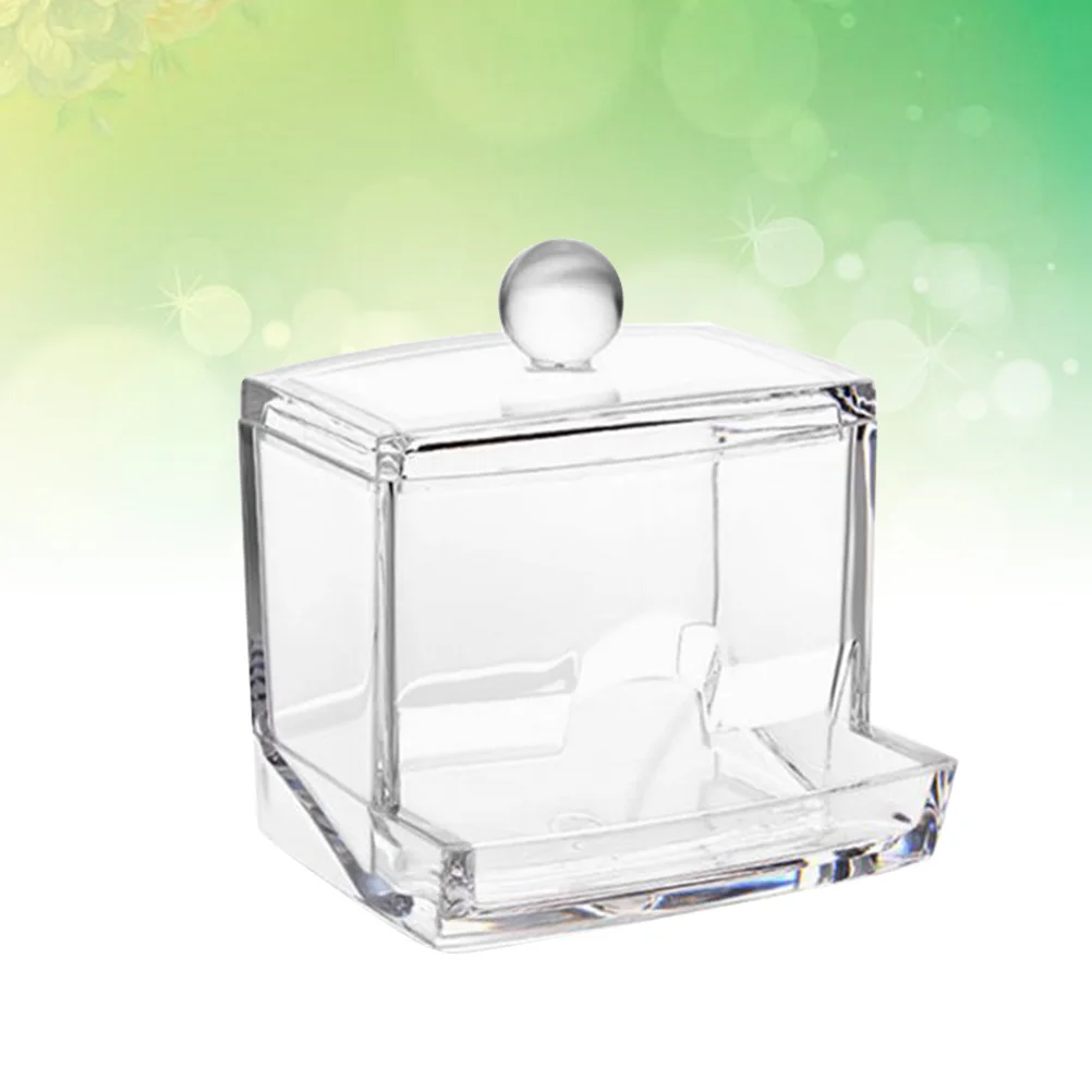 Acrylic Cotton Swabs Box Transparent Crystal Creative Cotton Pads Desktop Storage Container
Acrylic Cotton Swabs Box Transparent Crystal Creative Cotton Pads Desktop Storage Container