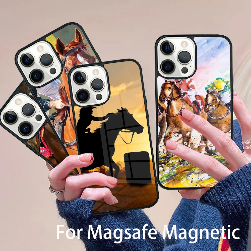 Horse Racing Phone Case Magesafe Magnetic Wireless Charge Cover For IPhone 16 11 12 13 14 15 Pro Max Plus
Horse Racing Phone Case Magesafe Magnetic Wireless Charge Cover For IPhone 16 11 12 13 14 15 Pro Max Plus