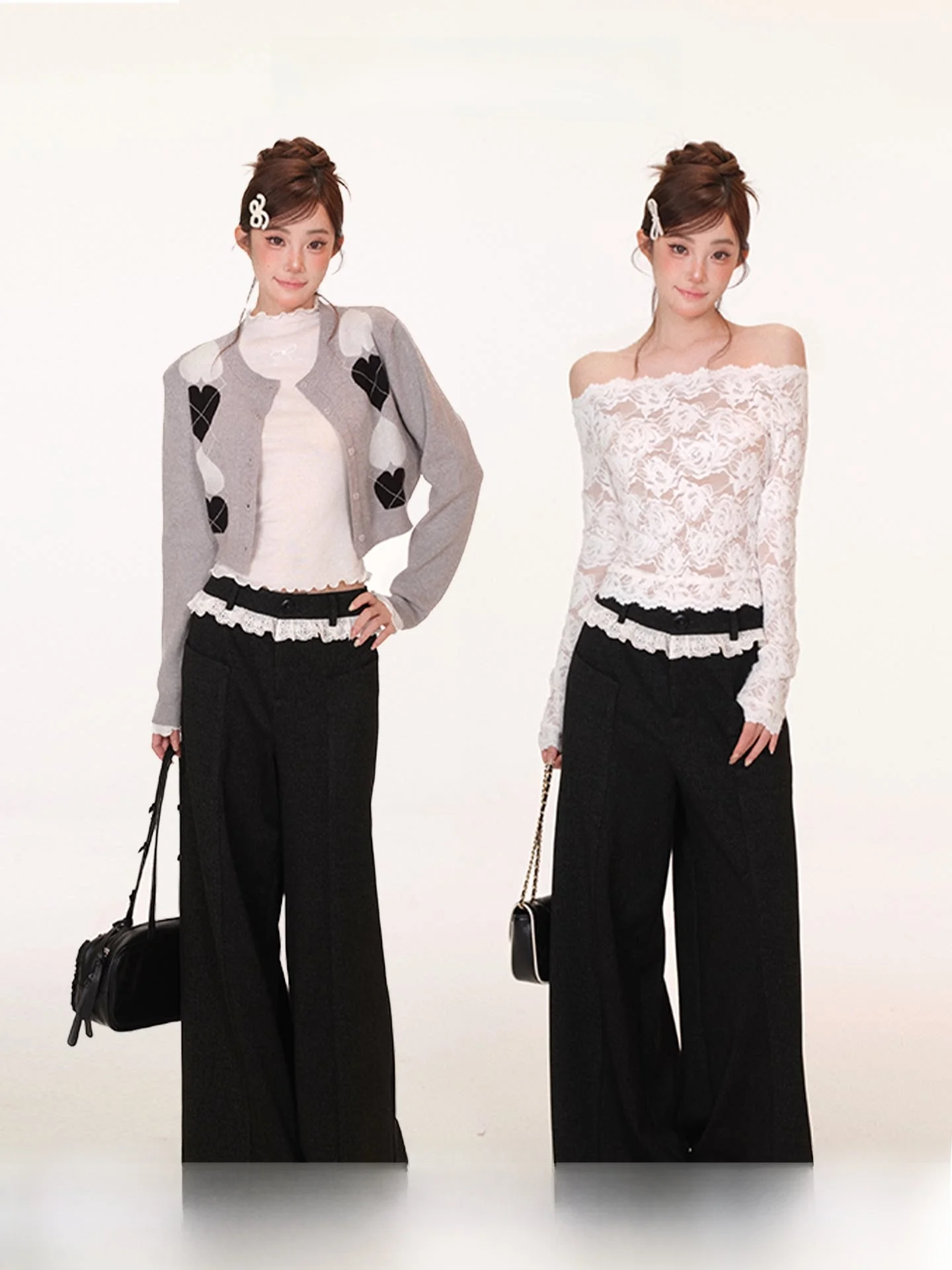 Комплект из широких джинсовых брюк с рюшами Sweet Pear Lazy Walk Winter 2025: новые цвета, свободный крой, повседневные брюки для женщин
Комплект из широких джинсовых брюк с рюшами Sweet Pear Lazy Walk Winter 2025: новые цвета, свободный крой, повседневные брюки для женщин