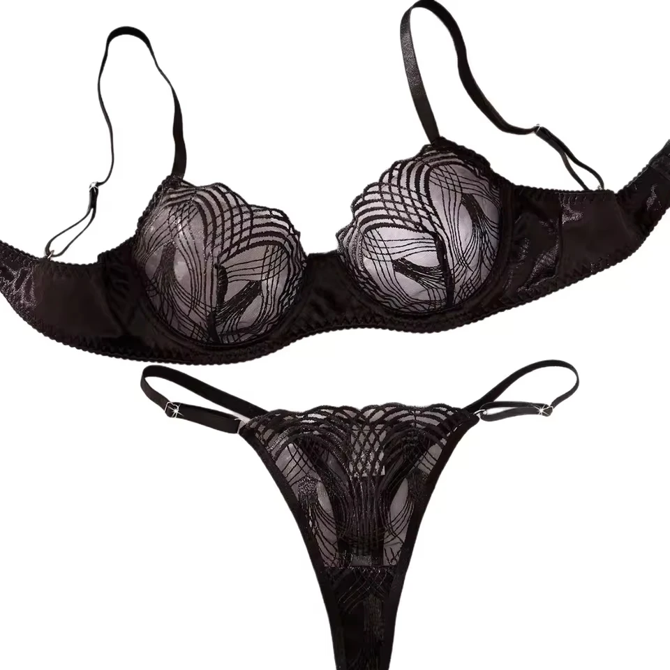 Vintage Black Embroidery Sexy Transparent Bra Panty Lingerie Sets Erotic Exotic Suits For Women Ladies Sexy Lingerie Set
Vintage Black Embroidery Sexy Transparent Bra Panty Lingerie Sets Erotic Exotic Suits For Women Ladies Sexy Lingerie Set