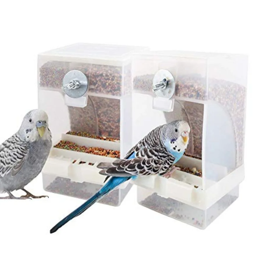 2 PCS No Mess Bird Feeder, Automatic Bird Feeder for Cage, Seed Food Container Cage Accessories for Parrot Budgerigar Canary Co
2 PCS No Mess Bird Feeder, Automatic Bird Feeder for Cage, Seed Food Container Cage Accessories for Parrot Budgerigar Canary Co