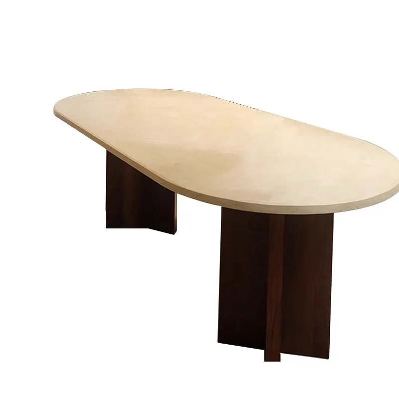 Retro travertine coffee table restaurant dining table solid wood surprise quiet wind Nordic saving retro solid wood dining table
Retro travertine coffee table restaurant dining table solid wood surprise quiet wind Nordic saving retro solid wood dining table