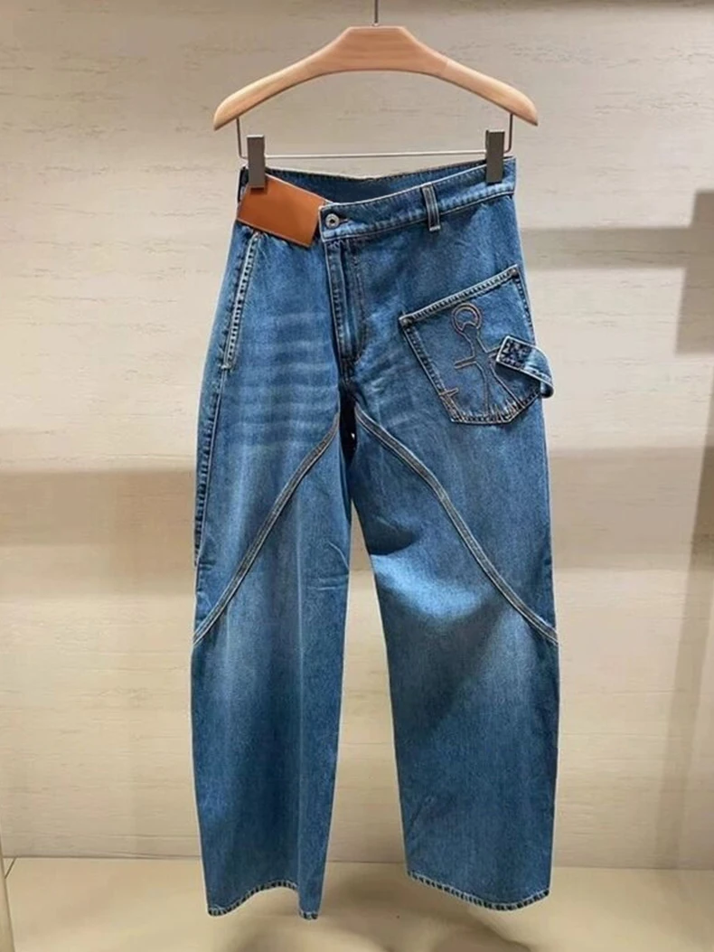 Faionable Straight Leg Jeans Casual ket Design Spring Autumn New Sle Asymmetrical Slimming Women's Premium Denim Pants
Faionable Straight Leg Jeans Casual ket Design Spring Autumn New Sle Asymmetrical Slimming Women's Premium Denim Pants