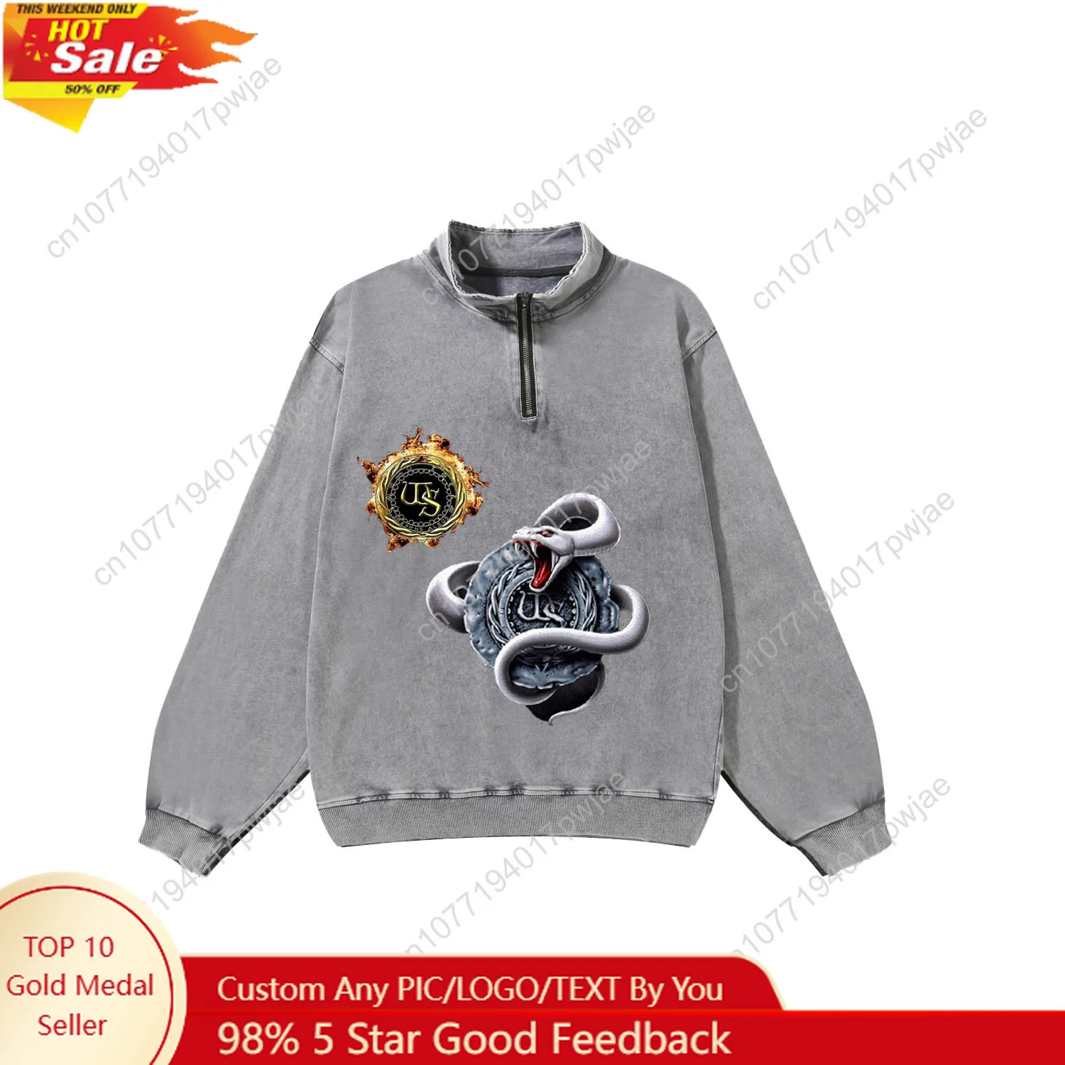 Whitesnake Rock Band Custom Retro Sweatshirt Mans Womans Half Zipper Vintage Sweat Shirt Photo Custom Made Tops
Whitesnake Rock Band Custom Retro Sweatshirt Mans Womans Half Zipper Vintage Sweat Shirt Photo Custom Made Tops
