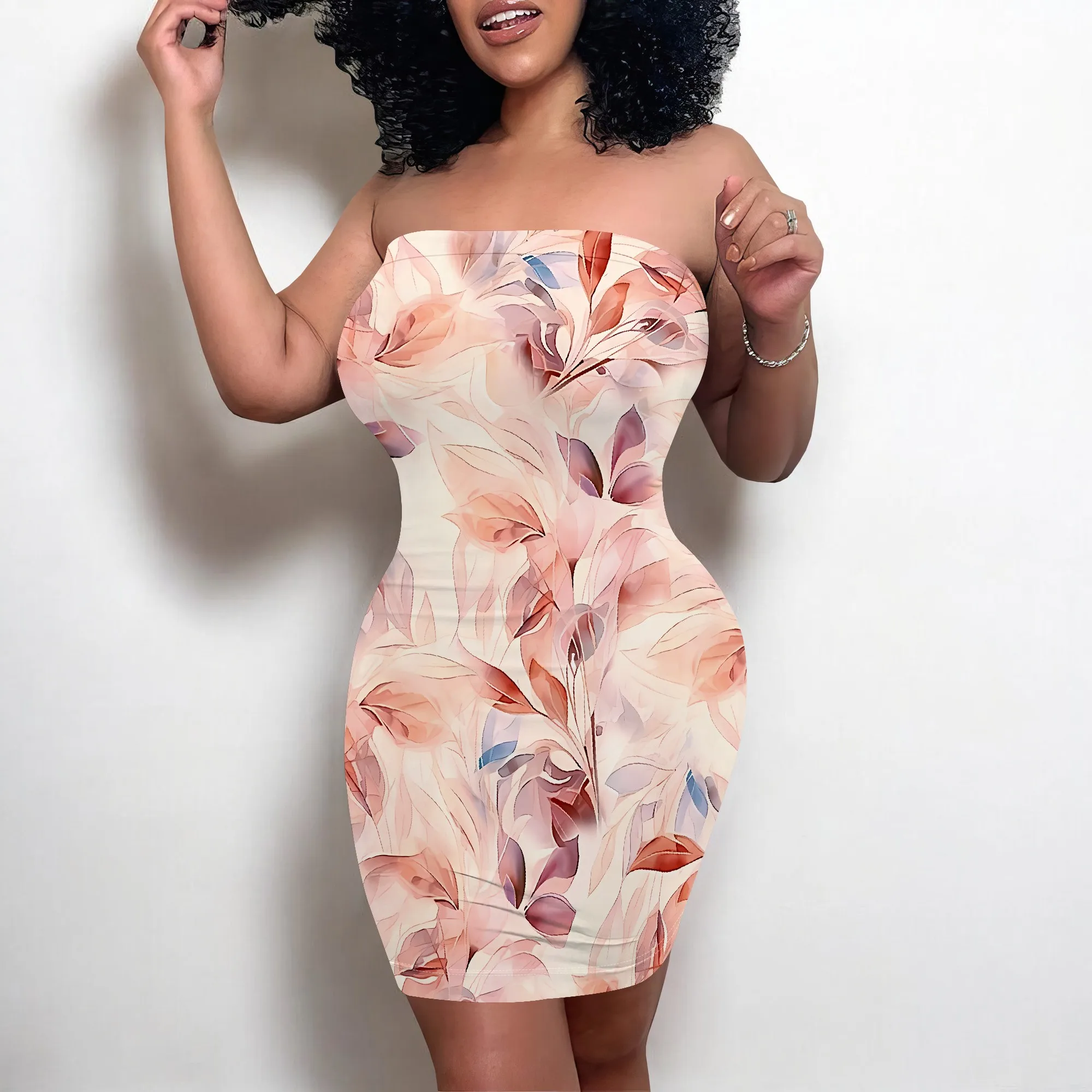 EQQZD Sexy Sleeveless Tube Top Mini Dress, Elegant Floral Print Strapless Dress, Standard Size Dress for Women
EQQZD Sexy Sleeveless Tube Top Mini Dress, Elegant Floral Print Strapless Dress, Standard Size Dress for Women