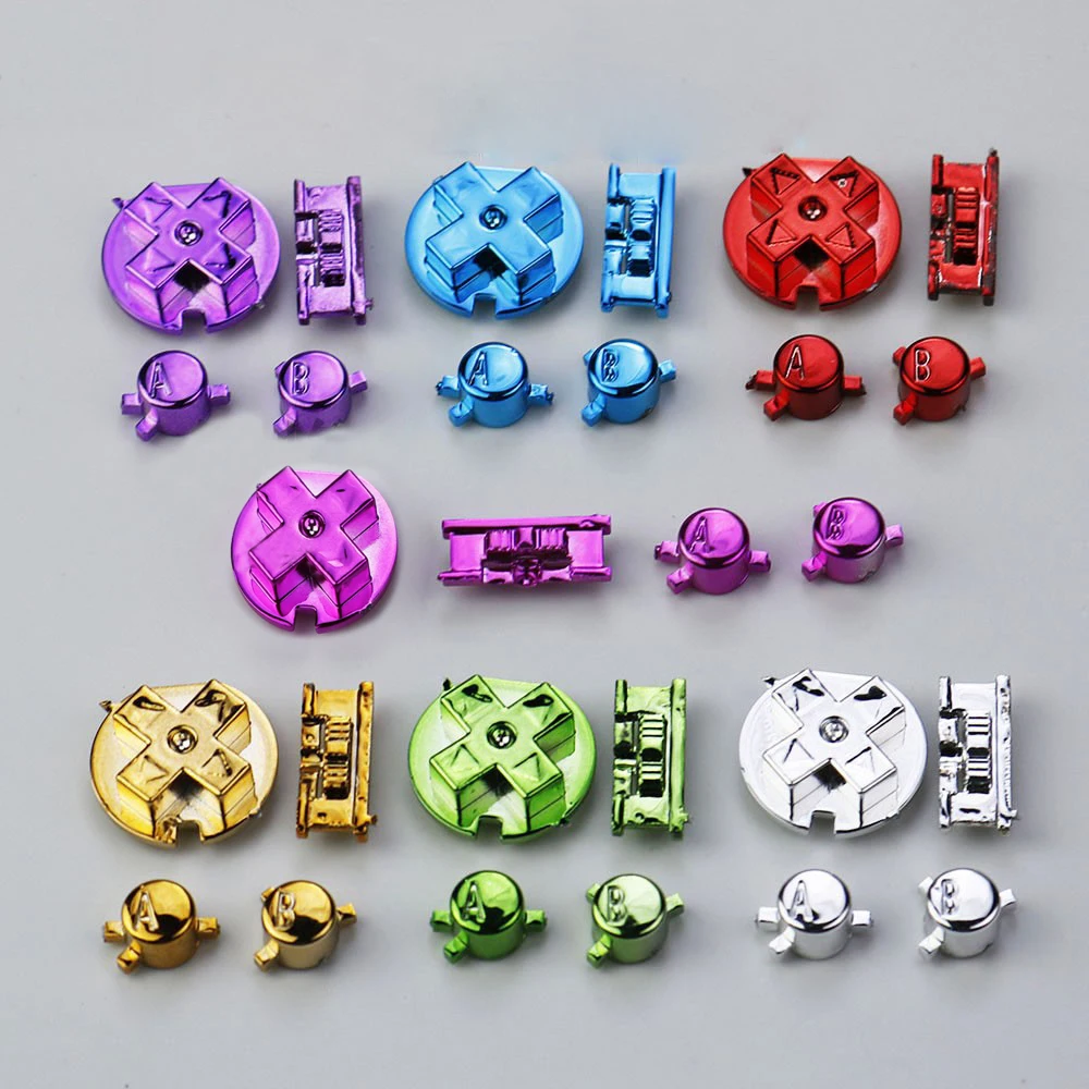 20SETS Replacement Plated Colorfull Buttons For GBC Game Console D Pads A B Buttons power on off buttons repair replacement
20SETS Replacement Plated Colorfull Buttons For GBC Game Console D Pads A B Buttons power on off buttons repair replacement