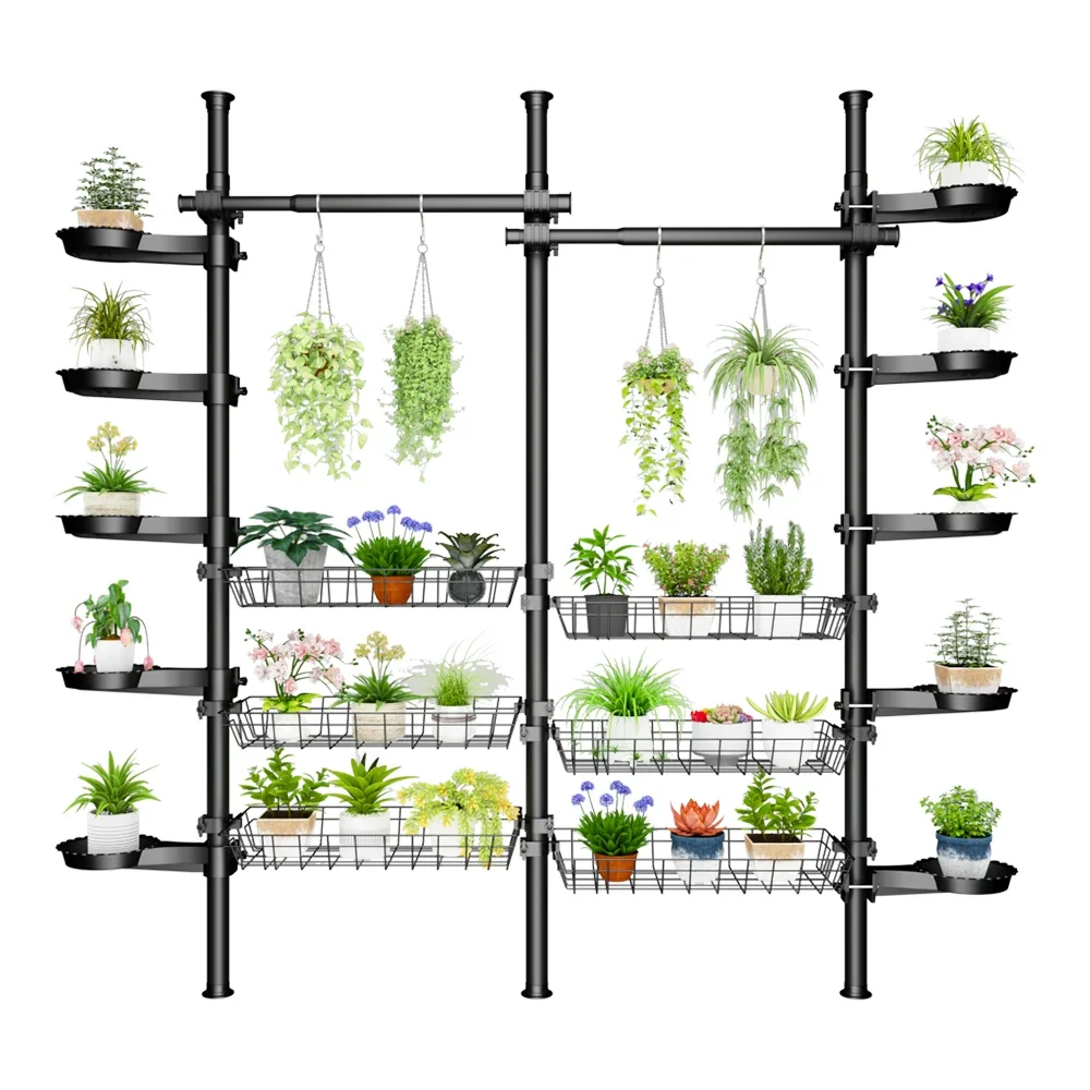 Non Rusting Floor to Ceiling Metal Rod Black Rattan Plant Stand White Plant Stand in Metal
Non Rusting Floor to Ceiling Metal Rod Black Rattan Plant Stand White Plant Stand in Metal