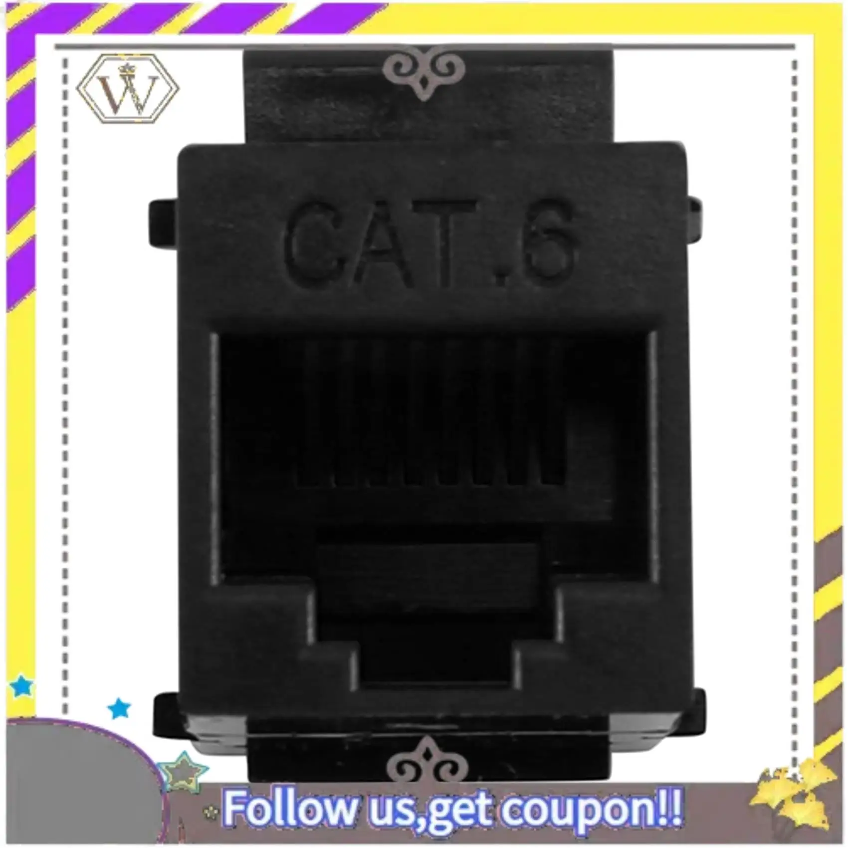 New RJ45 Connector Keystone Jack Cat6 RJ45 Extension Coupler Ethernet Network LAN Cat 6 Coupler Jacks Extend Adapter
New RJ45 Connector Keystone Jack Cat6 RJ45 Extension Coupler Ethernet Network LAN Cat 6 Coupler Jacks Extend Adapter