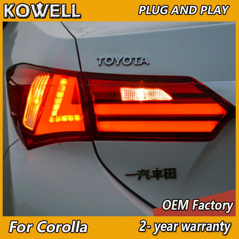 Car Styling for Toyota Corolla Taillight 2014-2018 Altis Tail Light Rear DRL Fog Brake Turn Signal Reversing
Car Styling for Toyota Corolla Taillight 2014-2018 Altis Tail Light Rear DRL Fog Brake Turn Signal Reversing