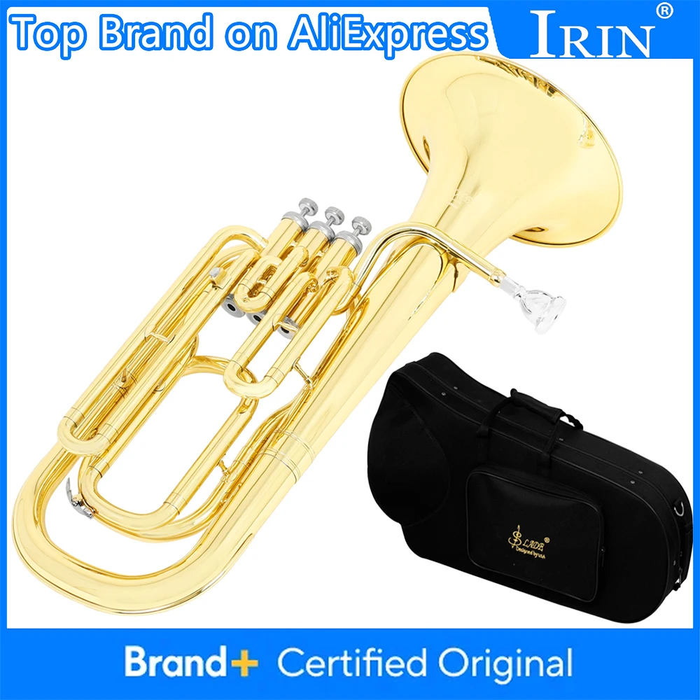 SLADE Bb Euphonium 3-Key Vertical Valve Brass Horn Gold Lacquer Finish with Hard Case & Full Maintenance Kit for Musicians
SLADE Bb Euphonium 3-Key Vertical Valve Brass Horn Gold Lacquer Finish with Hard Case & Full Maintenance Kit for Musicians