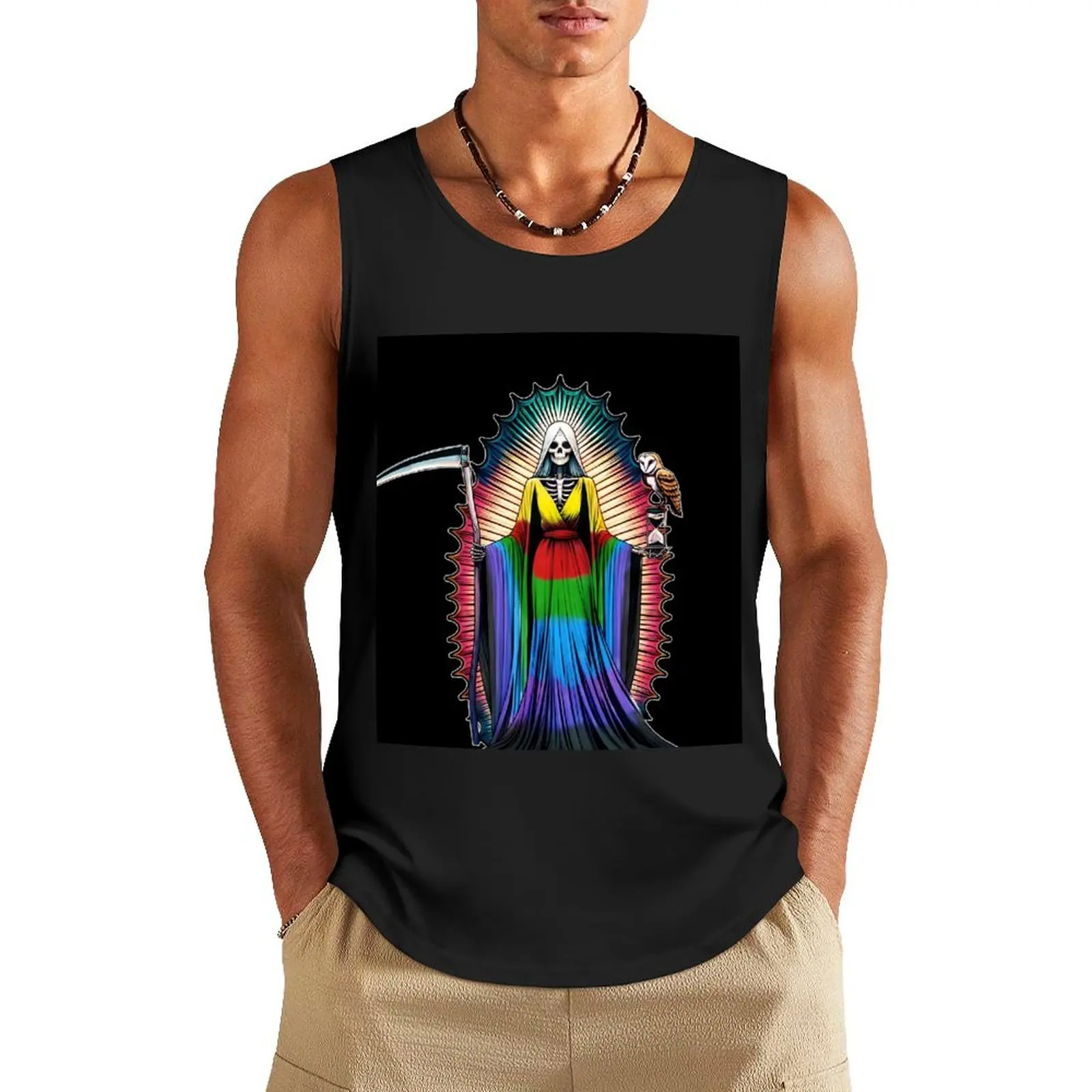 Santa Muerte of the Seven Powers - Santa Muerte de las Siete Potencias Tank Top bodybuilding man vest men gym clothes man
Santa Muerte of the Seven Powers - Santa Muerte de las Siete Potencias Tank Top bodybuilding man vest men gym clothes man