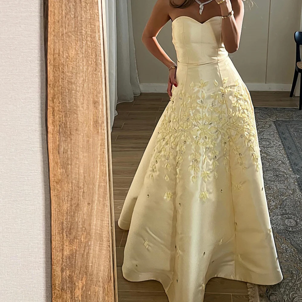 Customized Fashion A-Line Floor Length Strapless Jersey Sleeveless Crystal Pleats Evening Dress Elegant vestidos para mujer
Customized Fashion A-Line Floor Length Strapless Jersey Sleeveless Crystal Pleats Evening Dress Elegant vestidos para mujer