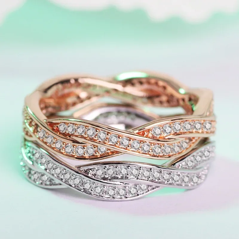 Popular The Cross 925 Sterling Silver Ring Female Double Crystal Ring Rose Gold Color Aneis De Ouro Zirconia Jewelry Anel
Popular The Cross 925 Sterling Silver Ring Female Double Crystal Ring Rose Gold Color Aneis De Ouro Zirconia Jewelry Anel