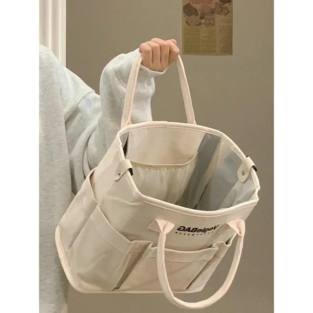 Large Capacity Canvas Mommy Bag Handheld Japanese Style Outgoing Women's Tote Bag Travel Diaper Bag Lightweight Maternity Bag
Large Capacity Canvas Mommy Bag Handheld Japanese Style Outgoing Women's Tote Bag Travel Diaper Bag Lightweight Maternity Bag