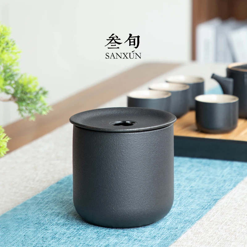 Sanxun Black Ceramics Jianshui Tea Wastebasket Home Use Tea Washing Kung Fu Tea Set Accessories Water Basin Tea Barrel
Sanxun Black Ceramics Jianshui Tea Wastebasket Home Use Tea Washing Kung Fu Tea Set Accessories Water Basin Tea Barrel
