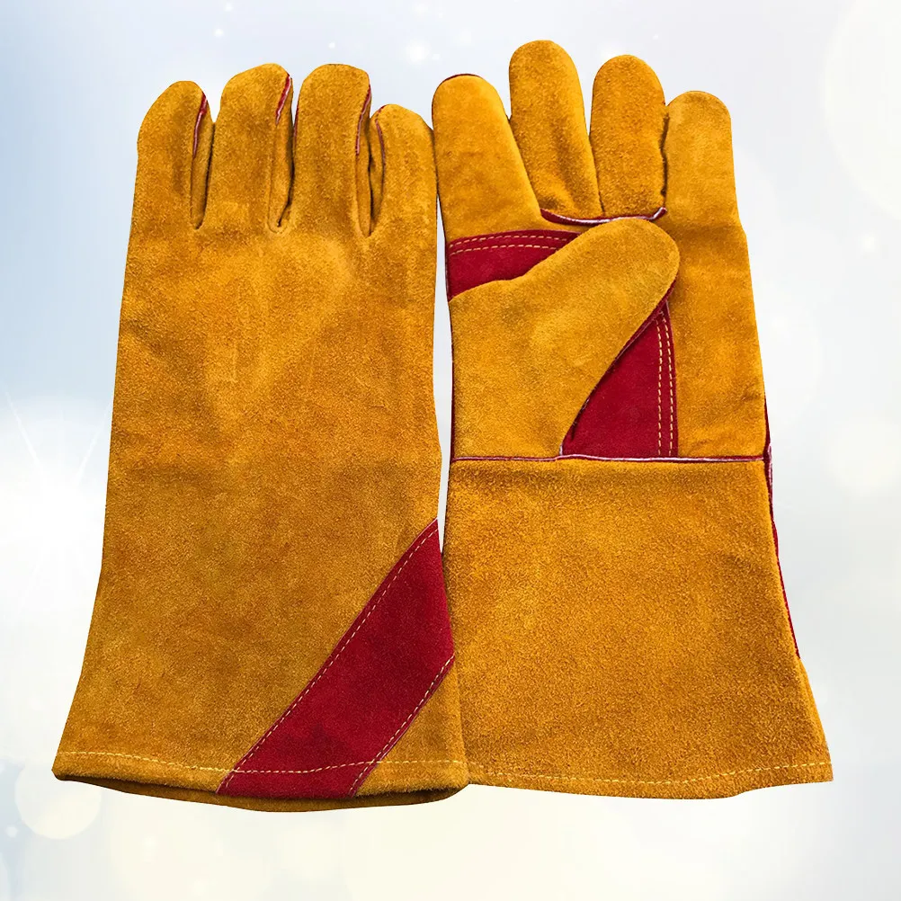 1Pair Fireproof Wear-Resistant Cowhide Bbq Gloves Long 14 Inches Heat Resistant for Fireplace Stove Oven Grill Welding
1Pair Fireproof Wear-Resistant Cowhide Bbq Gloves Long 14 Inches Heat Resistant for Fireplace Stove Oven Grill Welding
