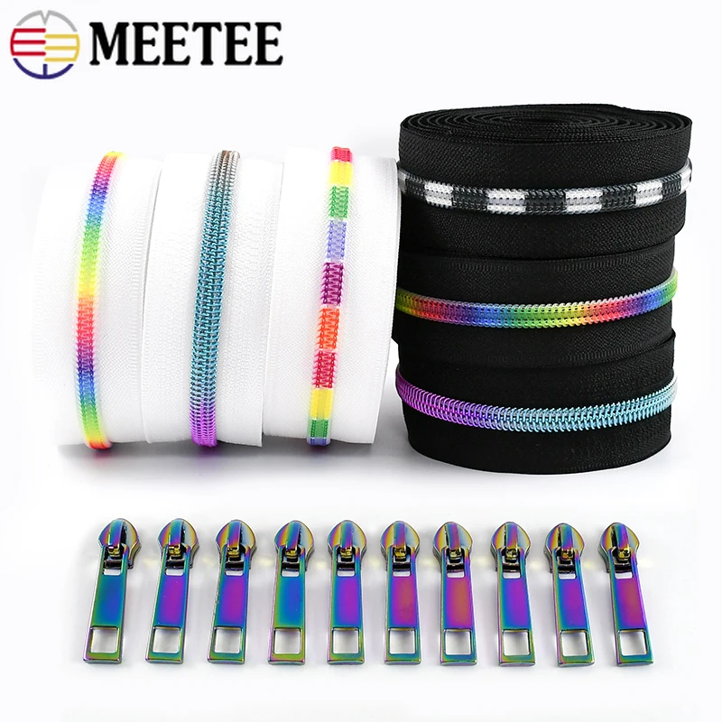 Meetee 5# Nylon Zippers By Meters Garment Bag Zips Slider Closure Puller Pull Zipper Repair Kits DIY Clothes Sewing Accessories
Meetee 5# Nylon Zippers By Meters Garment Bag Zips Slider Closure Puller Pull Zipper Repair Kits DIY Clothes Sewing Accessories