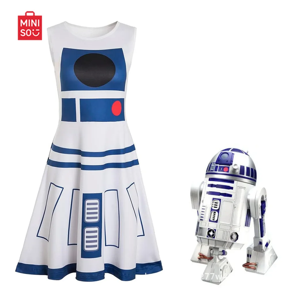 Disney Robot R2-D2 Anthropomorphic Cospaly Costume Women's Onesie Halloween Stage Performance Costume
Disney Robot R2-D2 Anthropomorphic Cospaly Costume Women's Onesie Halloween Stage Performance Costume
