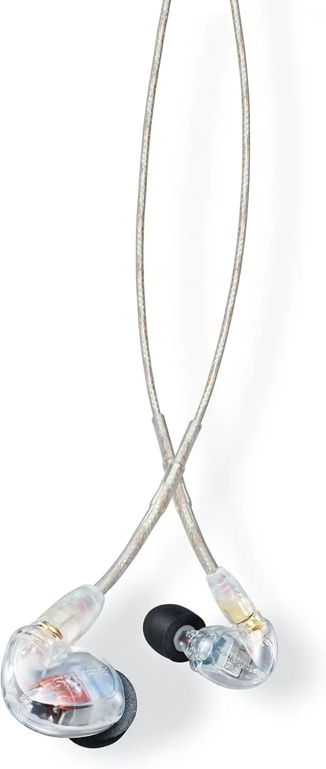 Earphones with Detailed Sound, Dual-Driver Hybrid, Secure in-Ear Fit, Detachable Cable, Durable Quality - Clear (SE425-CL)
Earphones with Detailed Sound, Dual-Driver Hybrid, Secure in-Ear Fit, Detachable Cable, Durable Quality - Clear (SE425-CL)