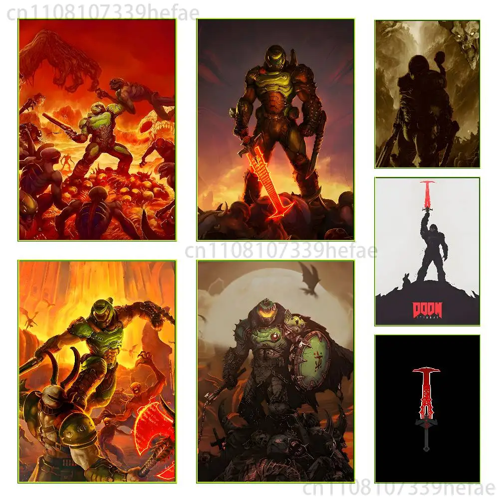 Game D-Doomslayer Poster Home decor HD sticky wall waterproof home living room bedroom bar decoration
Game D-Doomslayer Poster Home decor HD sticky wall waterproof home living room bedroom bar decoration