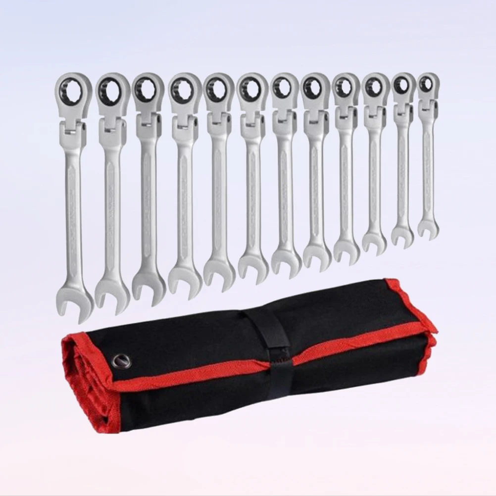 12pcs Ratchet Wrench Set Vanadium Steel Spanner Kit Durable Corrosion Resistant Combination Wrenches Tool For Car Repair Diy
12pcs Ratchet Wrench Set Vanadium Steel Spanner Kit Durable Corrosion Resistant Combination Wrenches Tool For Car Repair Diy