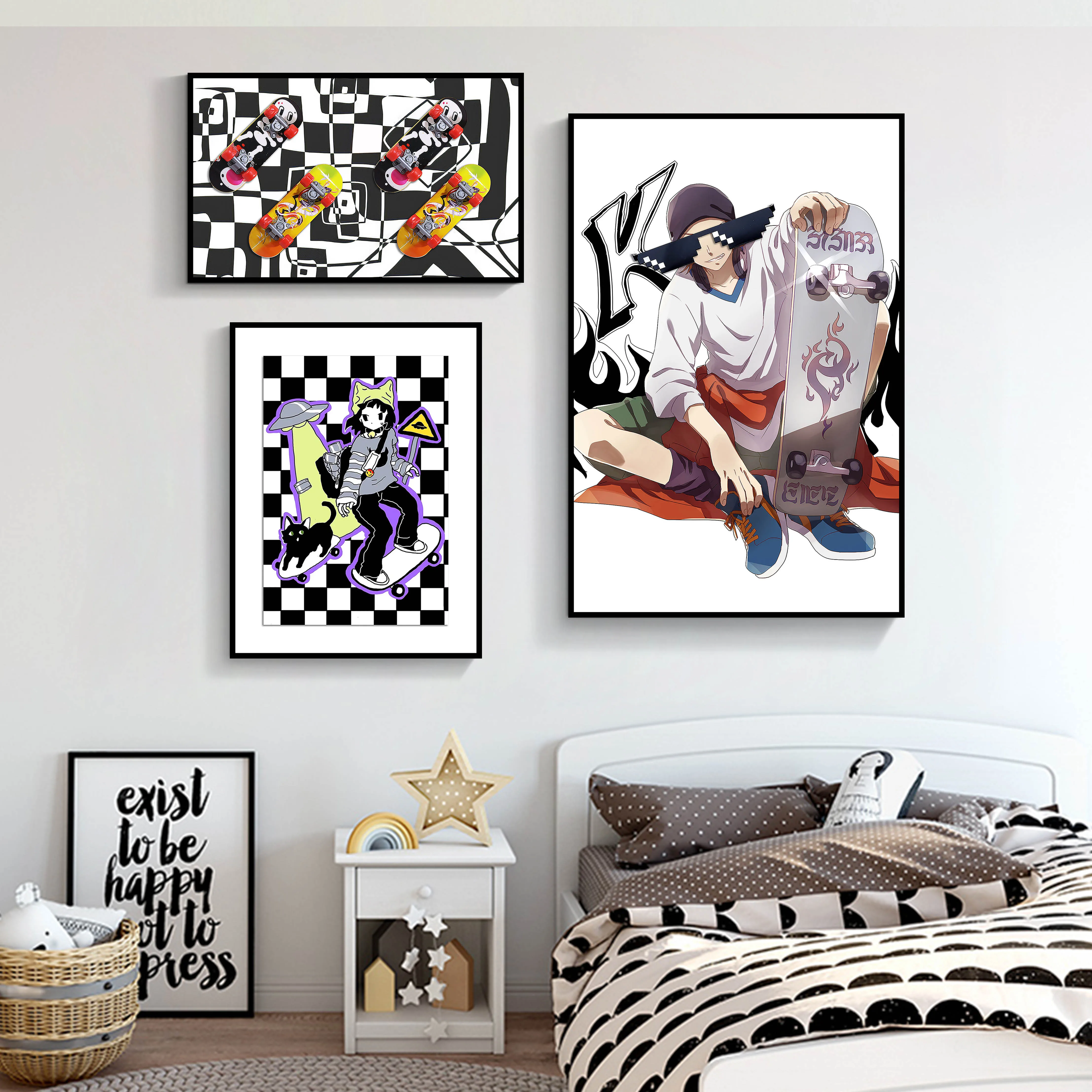 -For Finger Skateboarding Decorative Painting Trendy Skateboarding Hanging Paintings New Trendy Modern Art Abstract Wall Art&
-For Finger Skateboarding Decorative Painting Trendy Skateboarding Hanging Paintings New Trendy Modern Art Abstract Wall Art&
