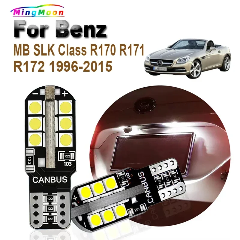 2Pcs T10 LED Bulbs License Plate Interior Lamp For Mercedes Benz MB SLK Class R170 R171 R172 1996-2011 2012 2013 2014 2015
2Pcs T10 LED Bulbs License Plate Interior Lamp For Mercedes Benz MB SLK Class R170 R171 R172 1996-2011 2012 2013 2014 2015