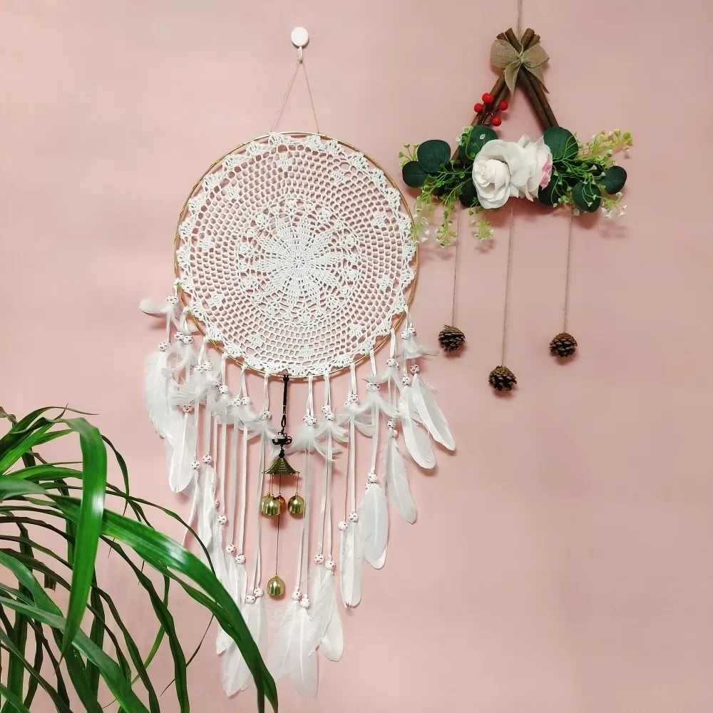 400mm Metal Hoop Dream Catcher Hanging Cute Wind Chimes Doorway Hallway Bedroom Living Room Decorations Crafts Housewarming Gift
400mm Metal Hoop Dream Catcher Hanging Cute Wind Chimes Doorway Hallway Bedroom Living Room Decorations Crafts Housewarming Gift