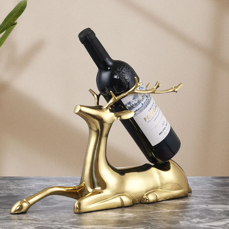 Resin Crafts Golden Deer Wine Racks Artificial Animal Sculpture Tabletop Storage Shelves Decorative Figurines Home Decoration
Resin Crafts Golden Deer Wine Racks Artificial Animal Sculpture Tabletop Storage Shelves Decorative Figurines Home Decoration